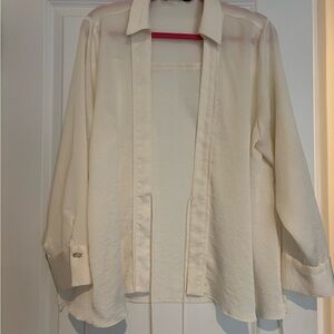 Zara Off-White Blouse